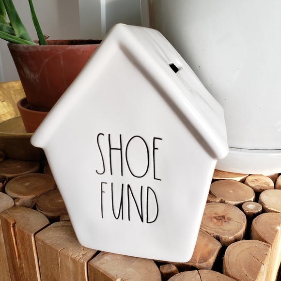 Rae Dunn Shoe Fund Piggy Bank - Picture 1 of 3
